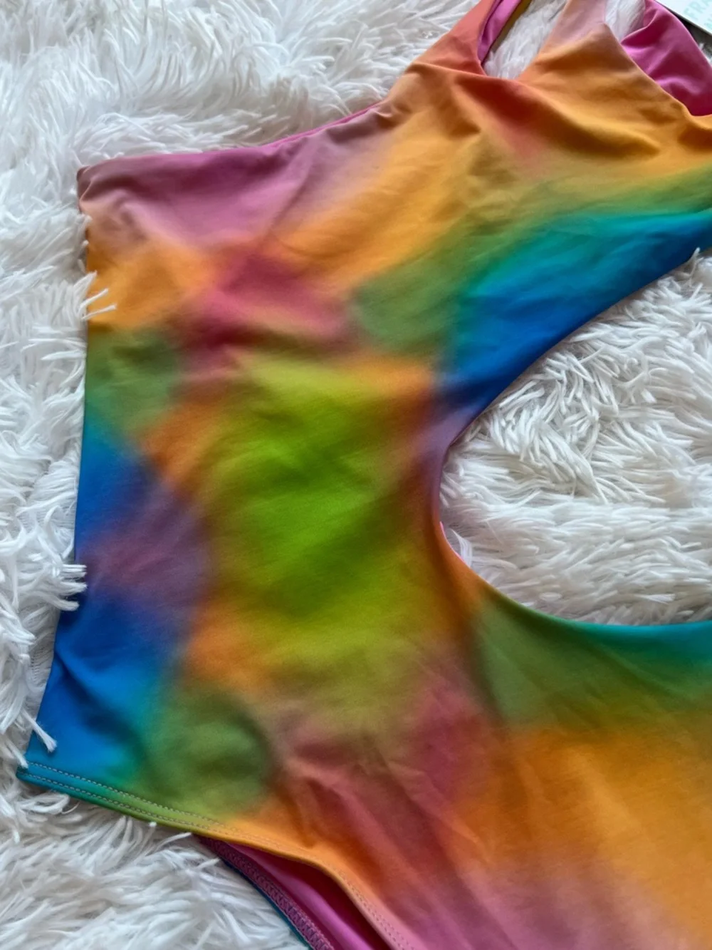 Frankie’s Bikinis 🐠 Cheeky Cut Out Multicolor One-Piece swim bathing suit
